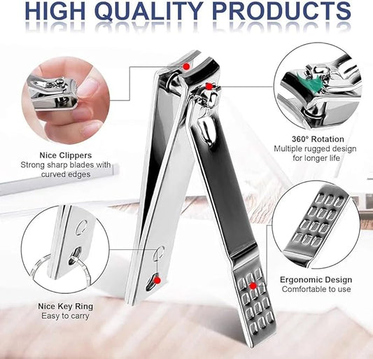 Pedicure Manicure Kit 19 in 1 Manicure Set for Men and Women Fingernails and Toenails with Luxurious Case