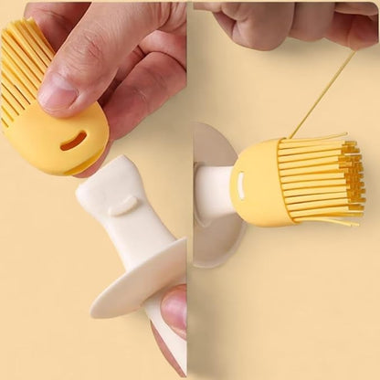 2 In 1 Olive Oil Silicone Brush And High Temperature Resistant Oil Bottle Integrated Barbecue Cooking Utensils Home(Pack of 1)